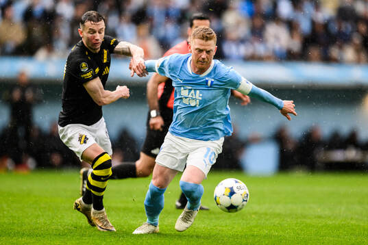 AIKs Bersant Celina och Malmö FFs Anders Christiansen