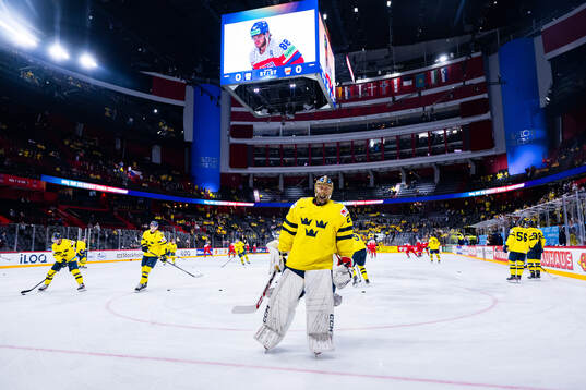 Goaltender Jacob Markström of Sweden