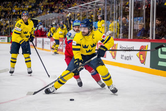 Michael Spacek of Czech Republic and Rasmus Andersson of