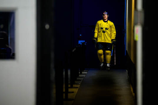 Anton Bengtsson of Sweden at a practice session