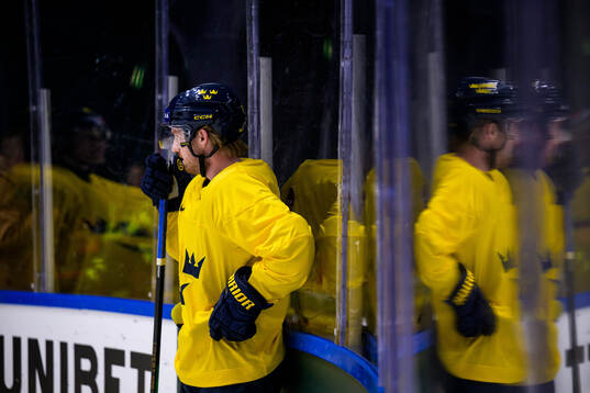 Rasmus Sandin of Sweden at a practice session