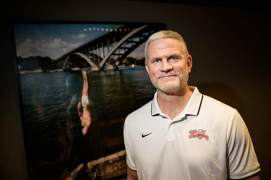 Head coach Mikael Gath of Denmark poses for a portrait at a