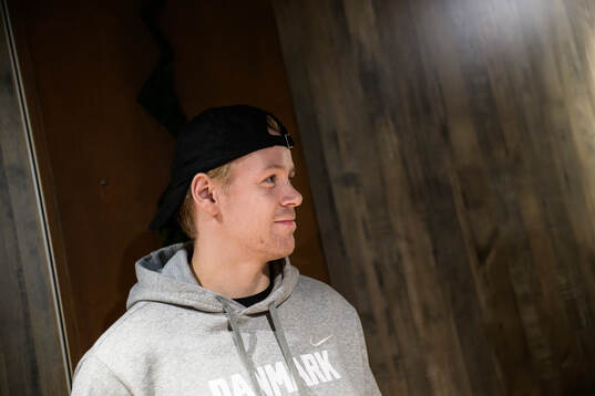 Mikkel Aagaard of Denmark at a press event