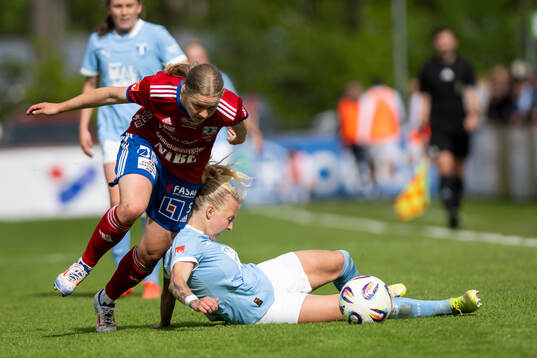 Vittsjös Hannah Sjödahl mot Malmö FFs Nathalie Hoff