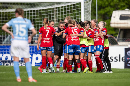 Vittsjös spelare jublar