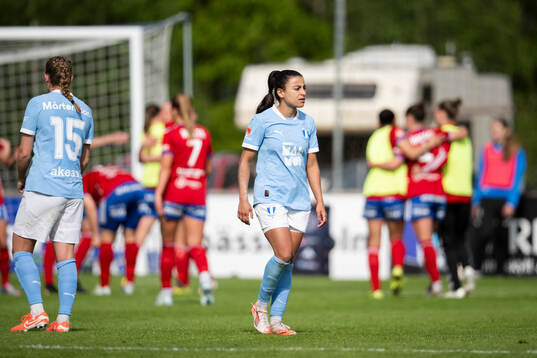 Malmö FFs Ines Belloumou deppar