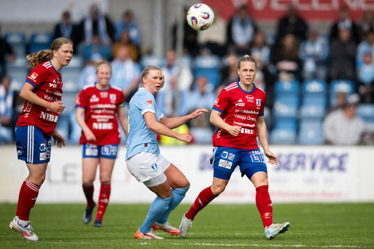 Vittsjös Kajsa Lind och Malmö FFs Ellen Löfqvist