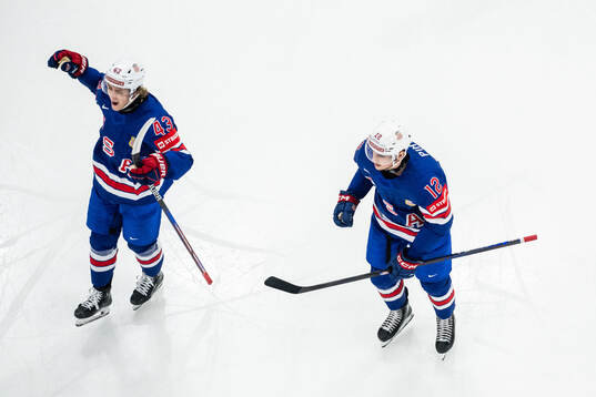 Will Smith and Shane Pinto of USA celebrates