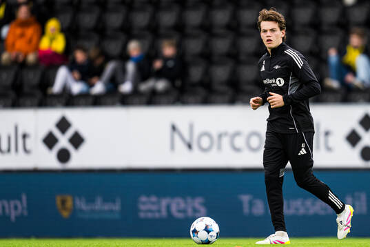 Sverre Halseth Nypan of Rosenborg warms up
