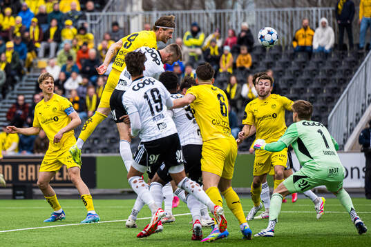 Kasper Høgh of Bodø/Glimt scores the 1-0 goal