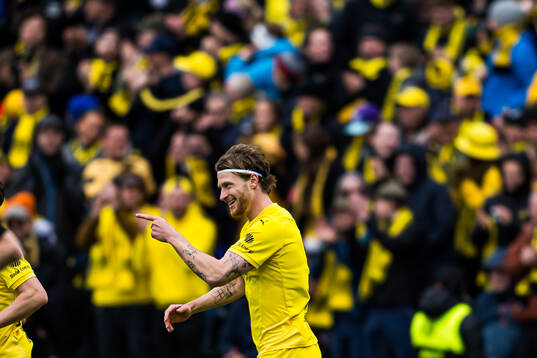 Kasper Høgh of Bodø/Glimt celebrates