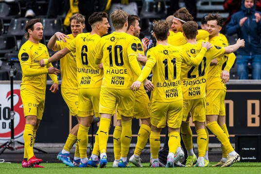 Kasper Høgh of Bodø/Glimt celebrates