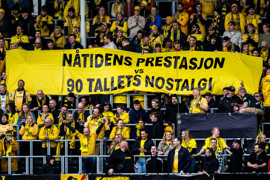 Spectators in the stands