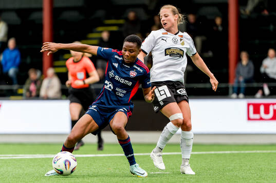 Rosengårds Halimatu Ayinde och Häckens Anna Anvegård