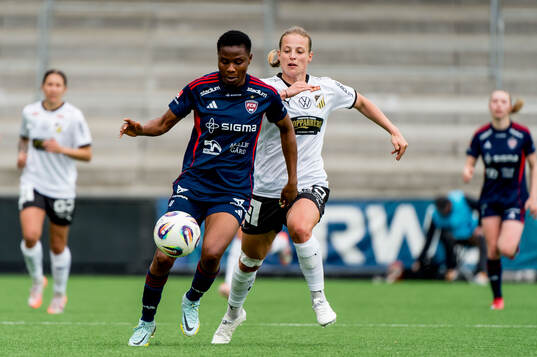 Rosengårds Halimatu Ayinde och Häckens Anna Anvegård