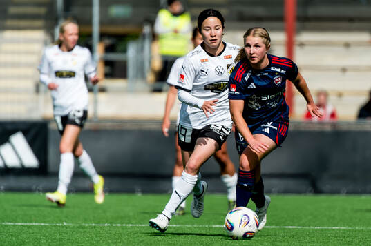 Rosengårds Hanna Andersson och Häckens Hikaru Kitagawa