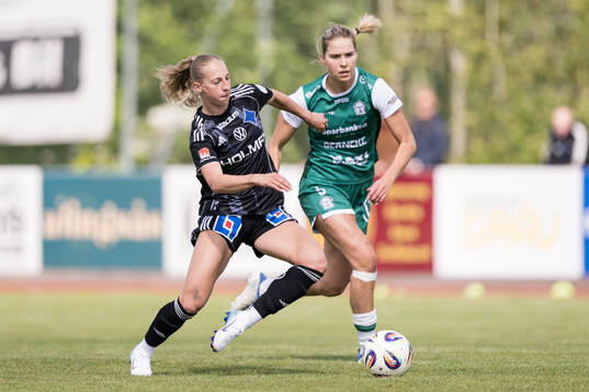 IFK Norrköpings Samantha Cary och Alingsås Emmaliina
