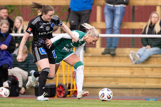 IFK Norrköpings Maja Regnås Valcic och Alingsås Moa