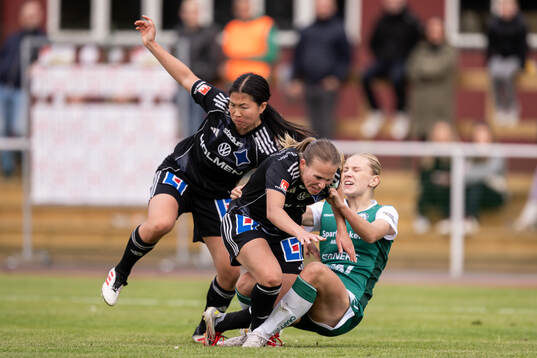 IFK Norrköpings Viktoria Veber och Jessica Wik