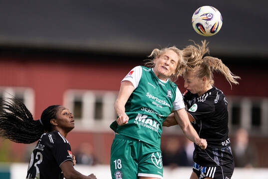Alingsås Karin Lundin och IFK Norrköpings Samantha Cary