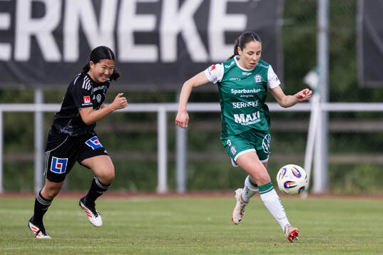 IFK Norrköpings Viktoria Veber och Alingsås Johanna Barth