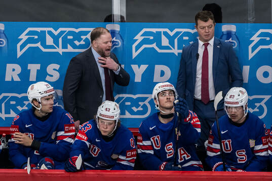 Head coach Ryan Warsofsky of USA