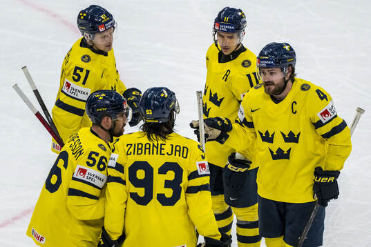 Emil Heineman, Erik Gustafsson, Mika Zibanejad, Mikael