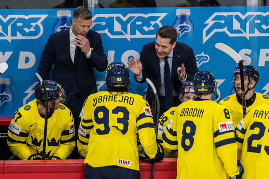 Head coach Sam Hallam of Sweden