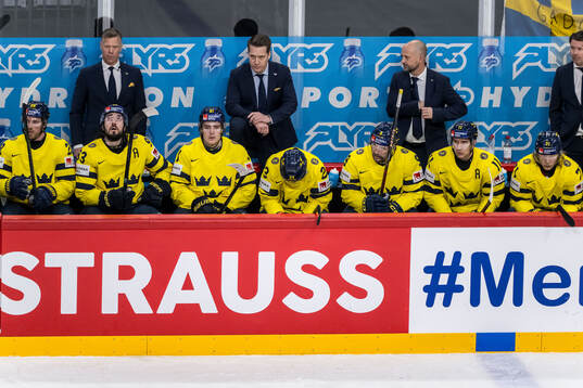 Elias Lindholm, Mika Zibanejad, Leo Carlsson, head coach