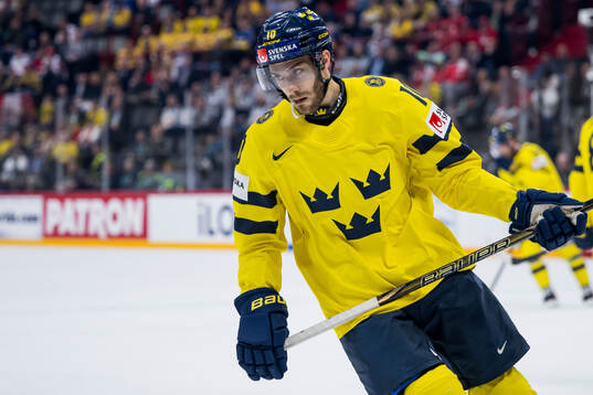 Alexander Wennberg of Sweden looks dejected