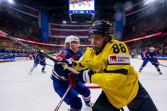 Will Smith of USA and William Nylander of Sweden