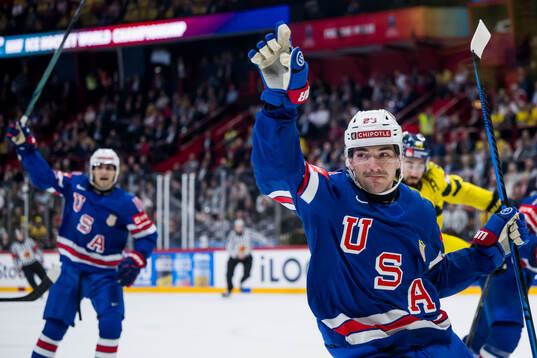 Michael Eyssimont of USA celebrates