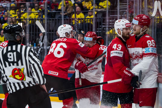 Janis Moser and Andrea Glauser of Switzerland against
