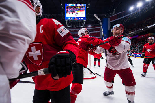 Janis Moser and Andrea Glauser of Switzerland against