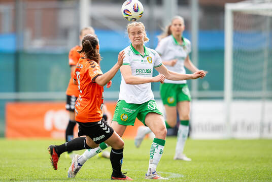 Kristianstads DFFs Alice Nilsson och Hammarbys Julie