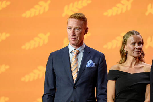 Jörgen Jönsson and Anna Liv, wife of late Stefan Liv