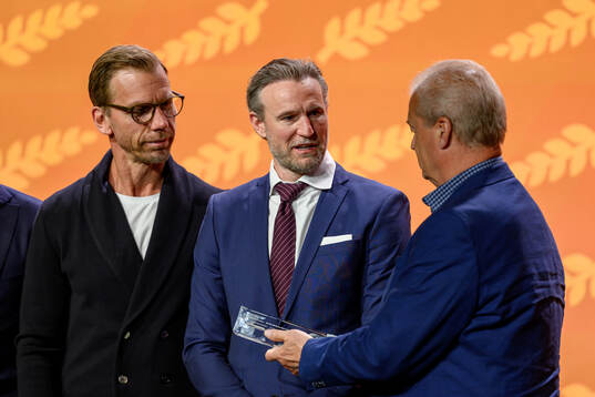 Mikael Samuelsson, Niklas Kronwall and Bengt-Åke Gustafsson