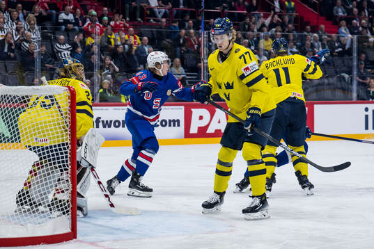 Simon Edvinsson of Sweden looks dejected