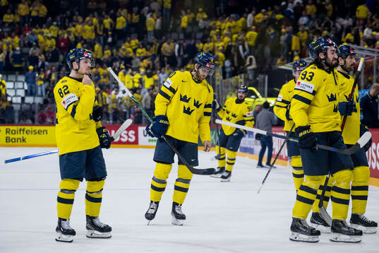 Alexander Wennberg of Sweden looks dejected