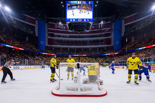 Rasmus Sandin, Isac Lundeström, goaltender Jacob