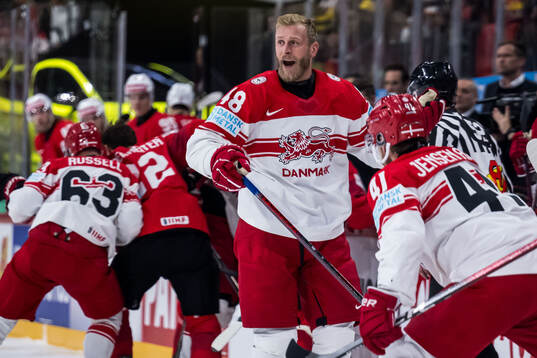 Nicholas B Jensen of Denmark reacts
