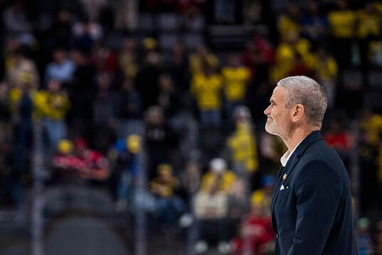 Head coach Mikael Gath of Denmark
