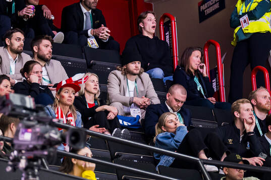 Nicolai Meyer of Denmark in the stands