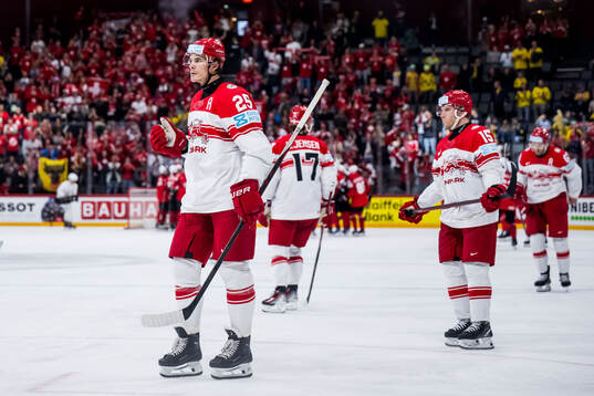 Nicklas Jensen of Denmark looks dejected