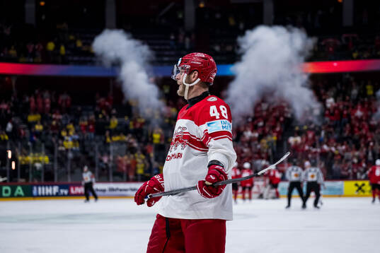 Morten Poulsen of Denmark looks dejected