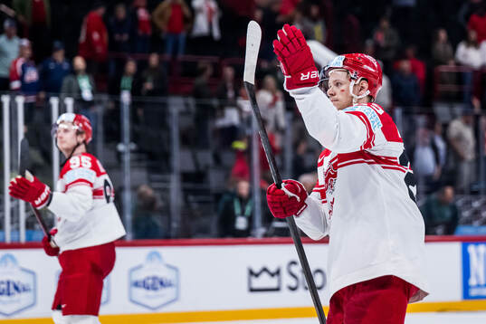 Mikkel Aagaard of Denmark looks dejected
