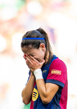 Aitana Bonmati of Barcelona looks dejected