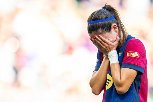 Aitana Bonmati of Barcelona looks dejected