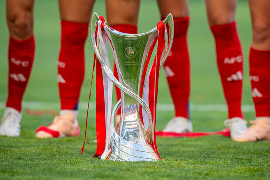 The trophy the UEFA Women's Champions League final match