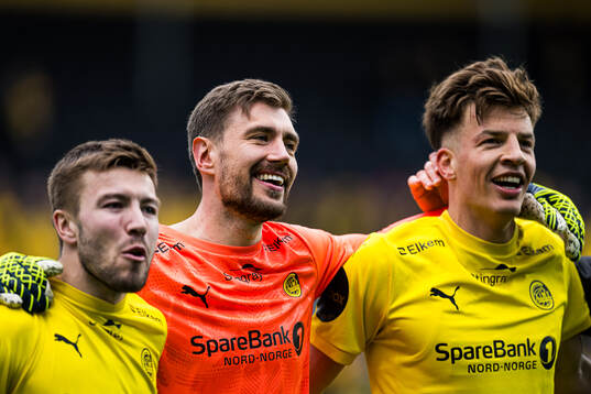 Fredrik Bjørkan, goalkeeper Nikita Haikin and Jostein